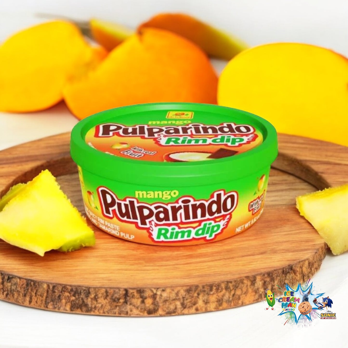 Pulparindo Rim Dip - Original or Mango Tamarind Pulp, Spicy and Sweet Candy