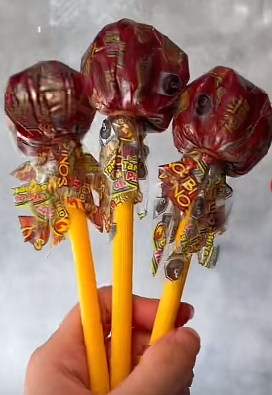 Beibi Dinos mega palerriko Tamarind Mexican Candy Lollipops 10 count
