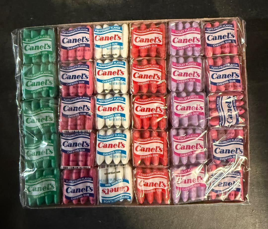 Canel's Original Gum 60 Pieces - Assorted Flavors Including Peppermint Cinnamon & Fruity - Classic Chewing Gum Variety Pack
