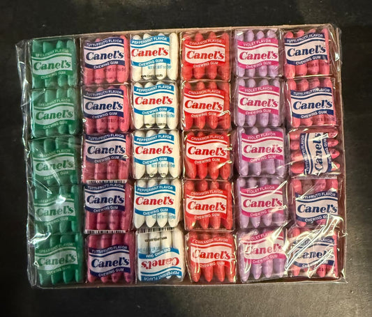 Canel's Original Gum 60 Pieces - Assorted Flavors Including Peppermint Cinnamon & Fruity - Classic Chewing Gum Variety Pack