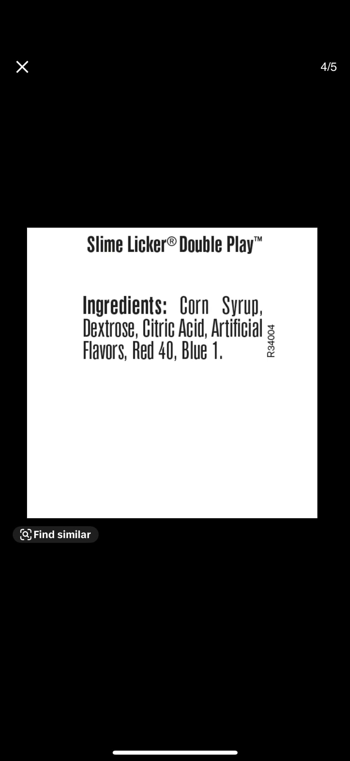 Slime licker double play 1 pack- blue Razz and strawberry gel candy