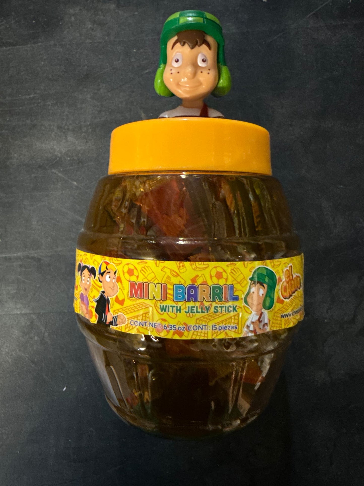 Mini barril el chavo- 15 pieces of jelly stick