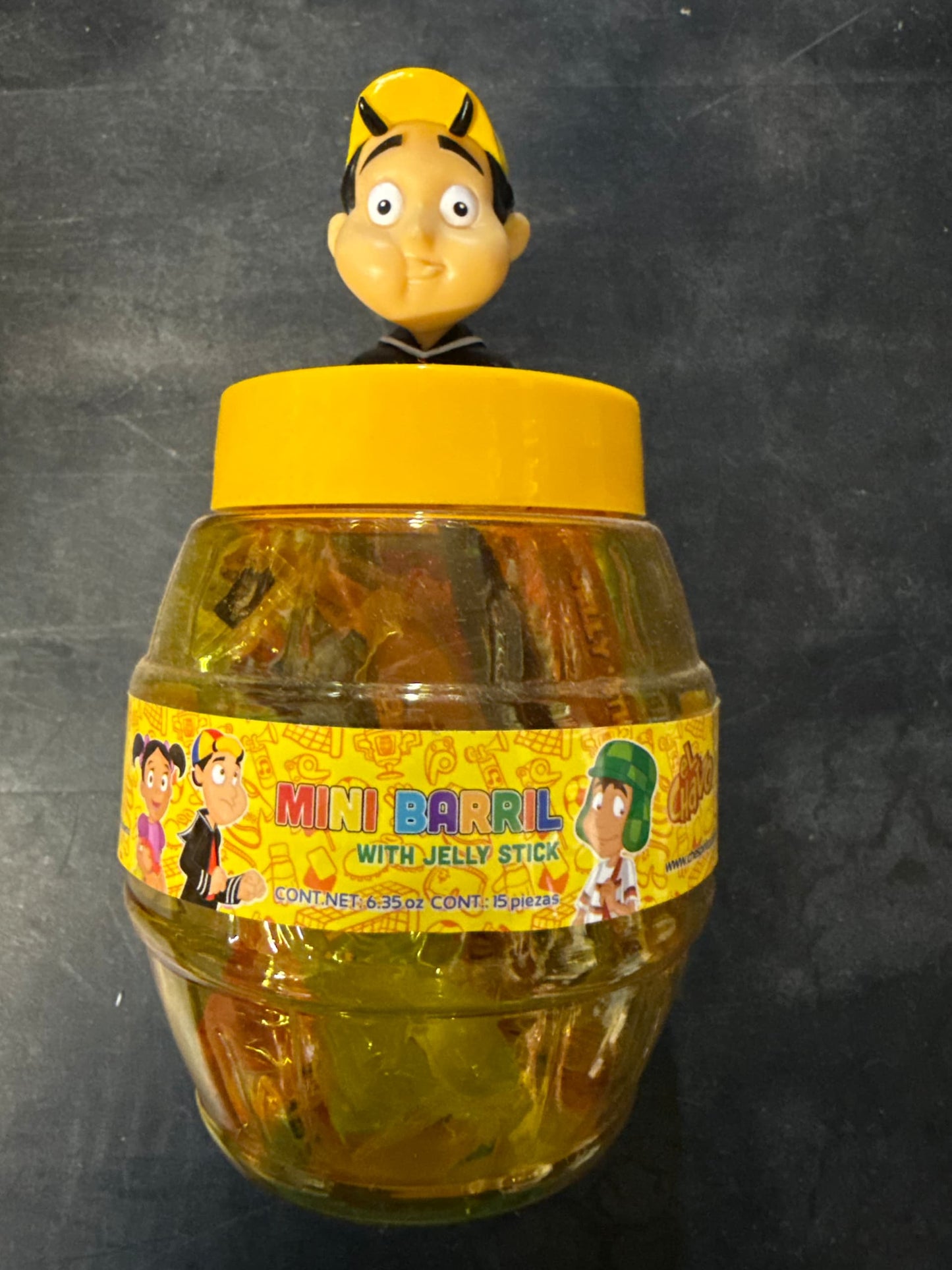 Mini barril el chavo- 15 pieces of jelly stick
