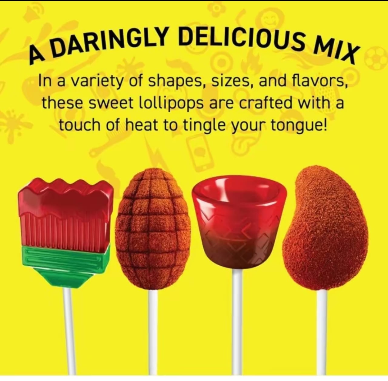 Vero banda fuego mix assorted lollipop