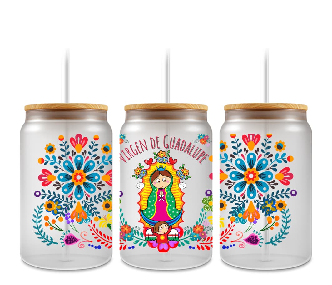 16oz custom glass tumbler