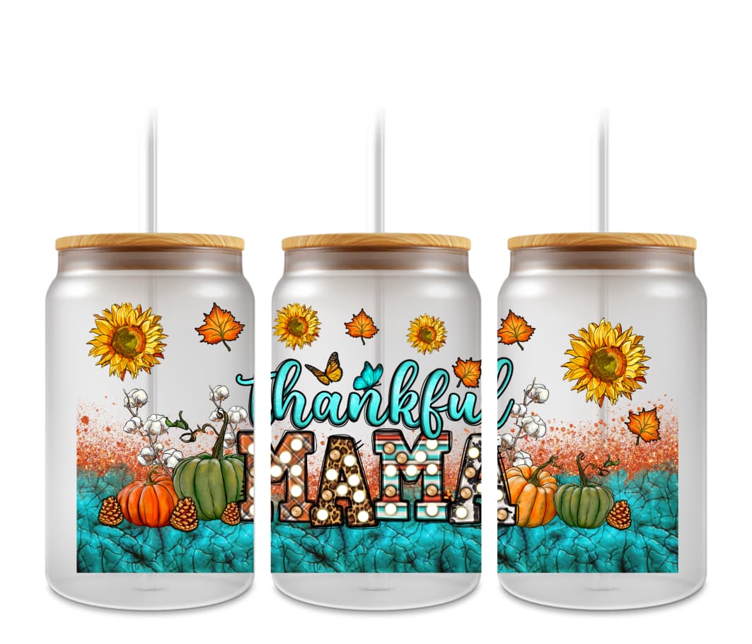 16oz custom glass tumbler