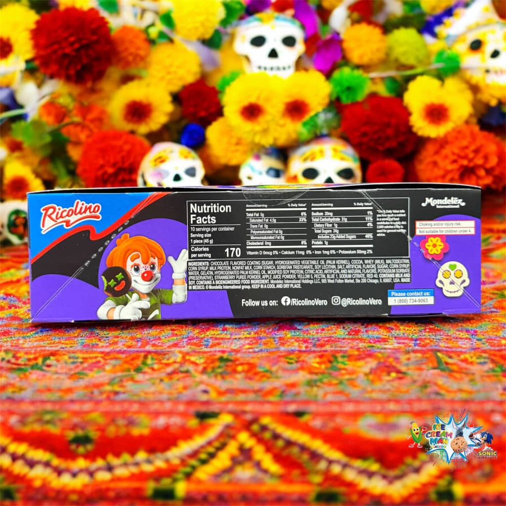 Ricolino Paleta payaso día de los muertos