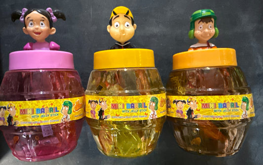 Mini barril el chavo- 15 pieces of jelly stick