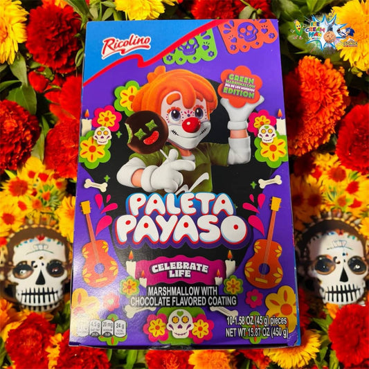 Ricolino Paleta payaso día de los muertos